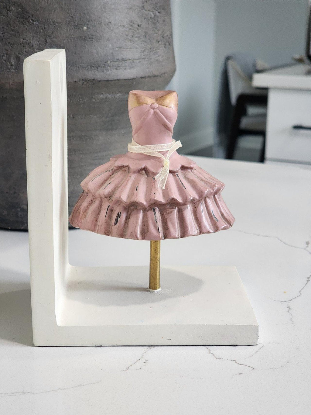 Sicura Italian Designs Pink Dress Bookends