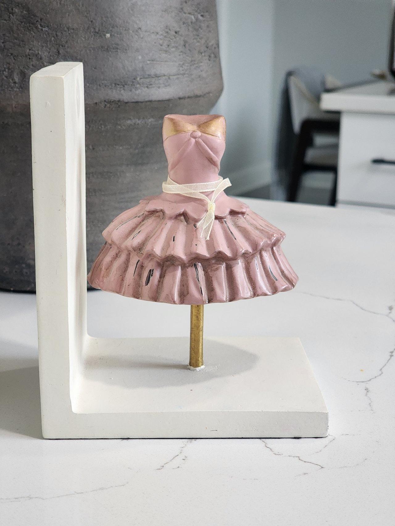 Sicura Italian Designs Pink Dress Bookends