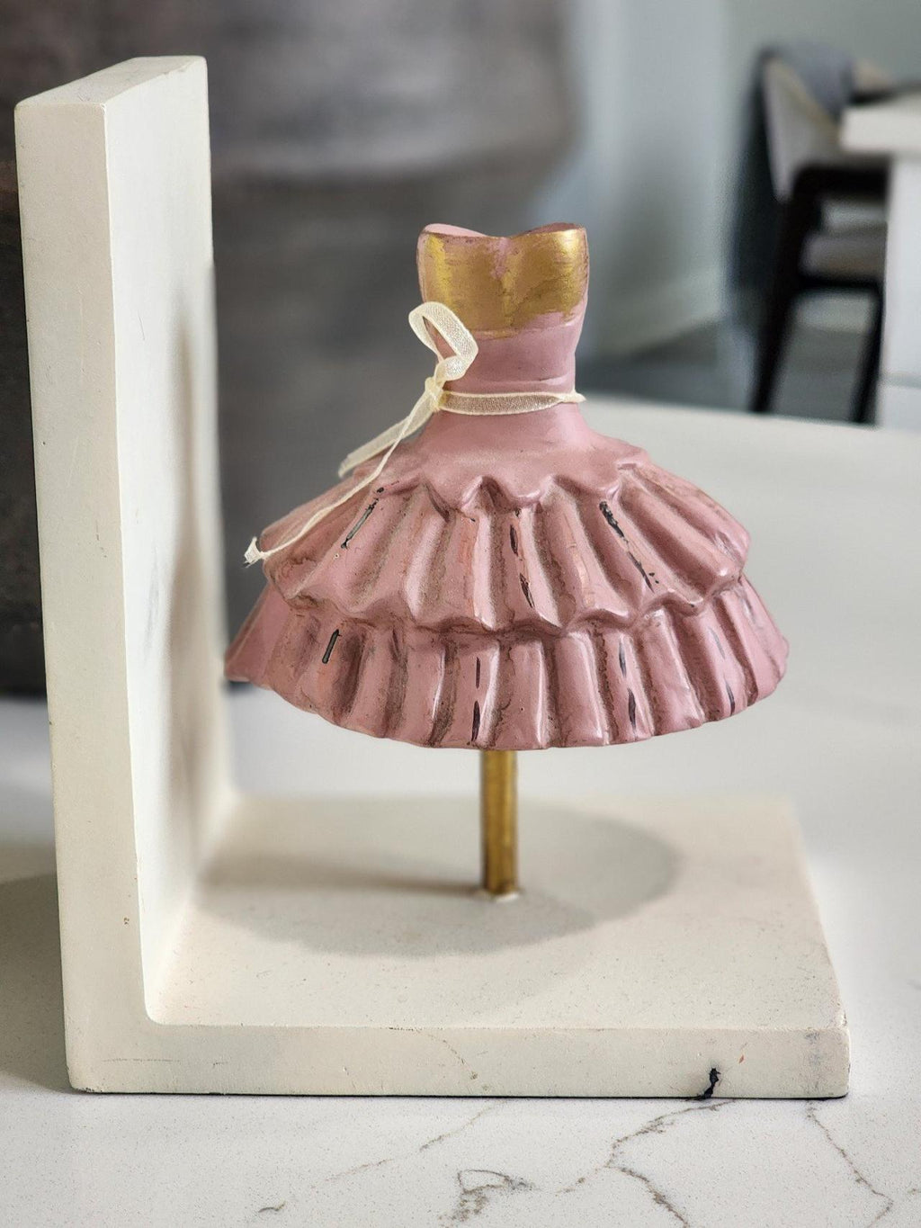 Sicura Italian Designs Pink Dress Bookends