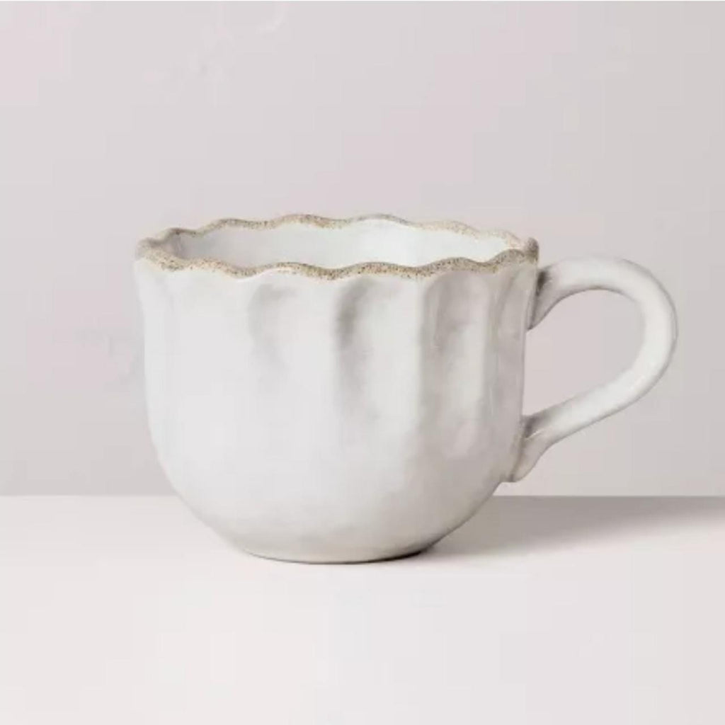 10oz Carved Edge Mug Cream - Hearth & Hand™ with Magnolia
