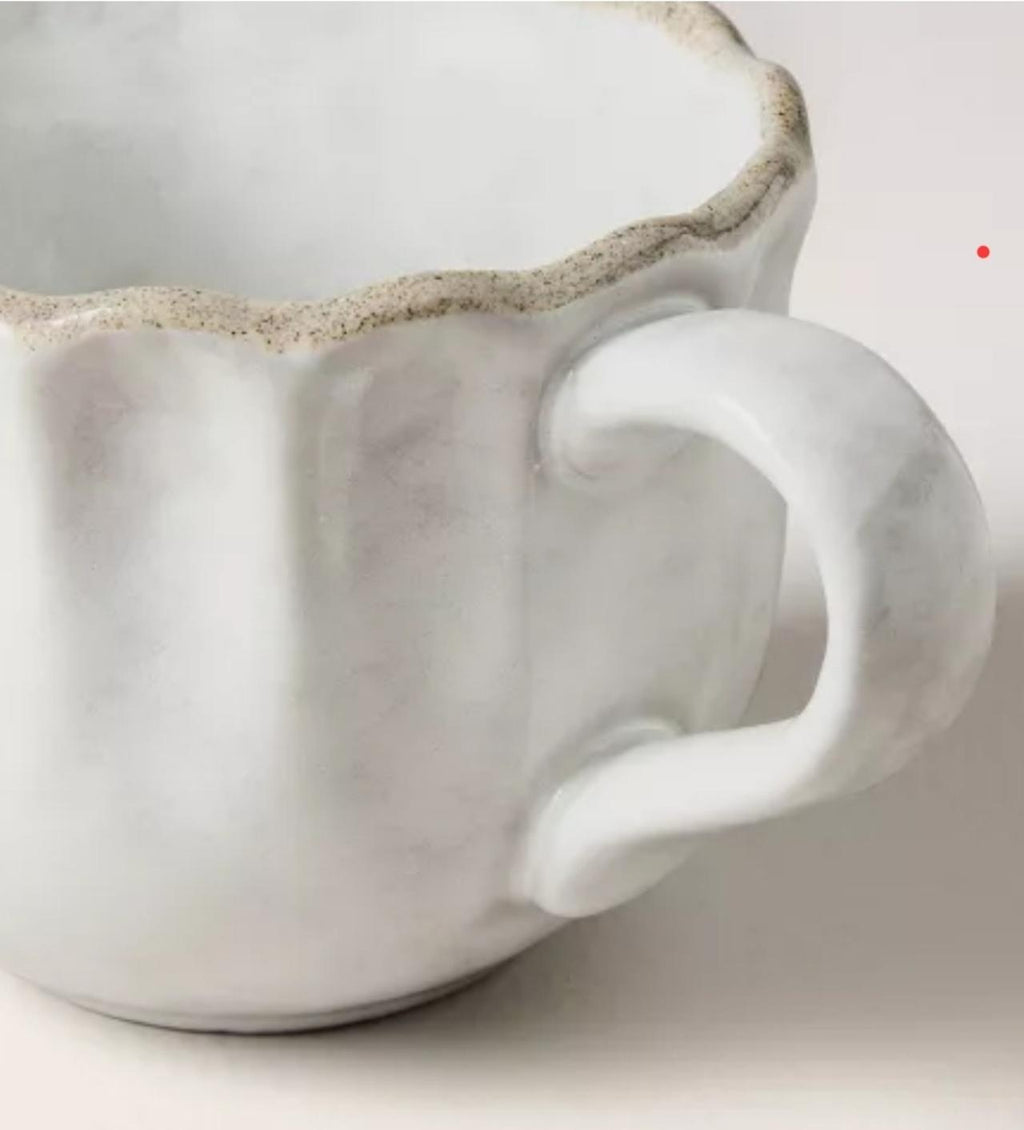 10oz Carved Edge Mug Cream - Hearth & Hand™ with Magnolia