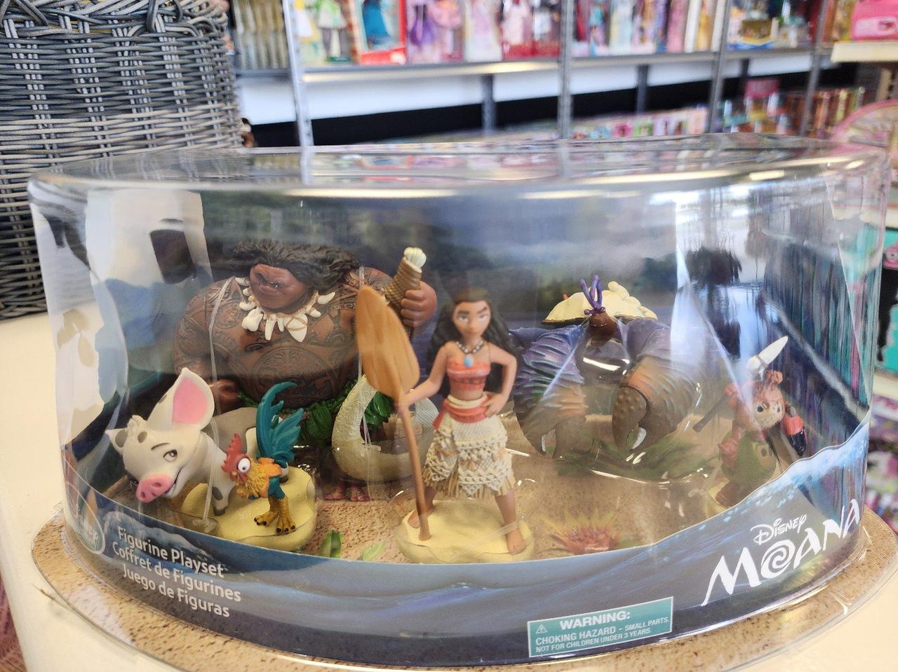 Disney Collection Moana 5 Piece Playset Moana Maui HEI HEI Pua Tamatoa