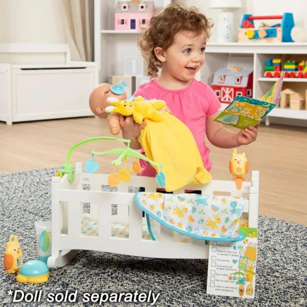 Melissa & Doug Mine to Love Bedtime Play Set for Dolls with Night-Light