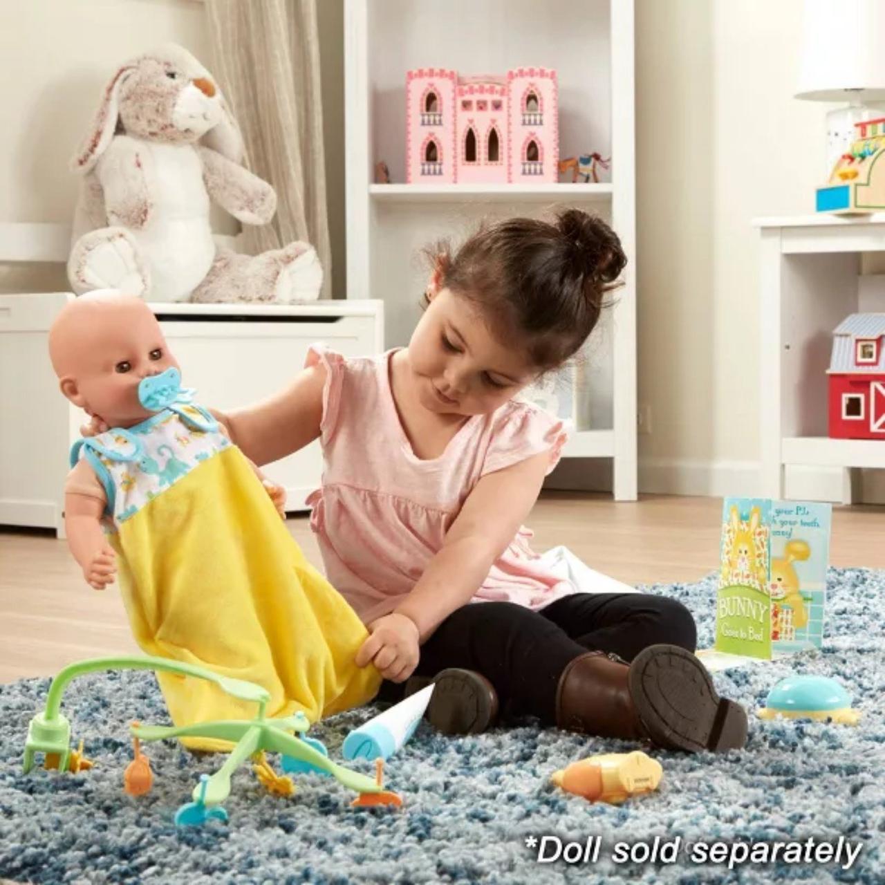 Melissa & Doug Mine to Love Bedtime Play Set for Dolls with Night-Light