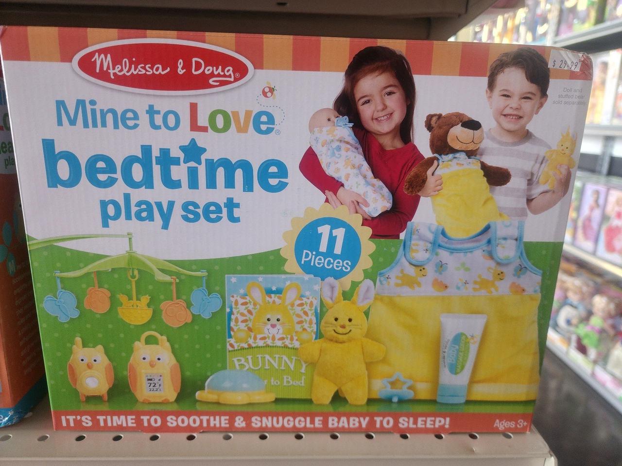 Melissa & Doug Mine to Love Bedtime Play Set for Dolls with Night-Light