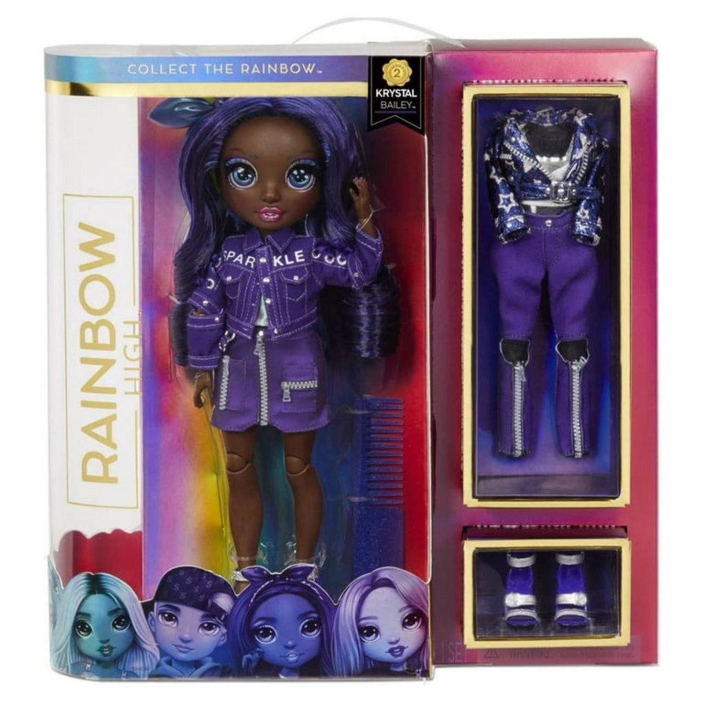 Rainbow High Krystal Bailey – Indigo (Dark Blue Purple) Fashion Doll