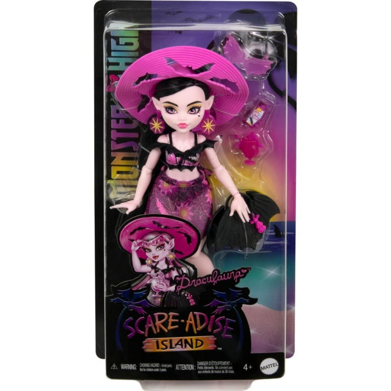 Monster High Scare-adise Island Draculaura Fashion Doll with Swimsuit & Accessor