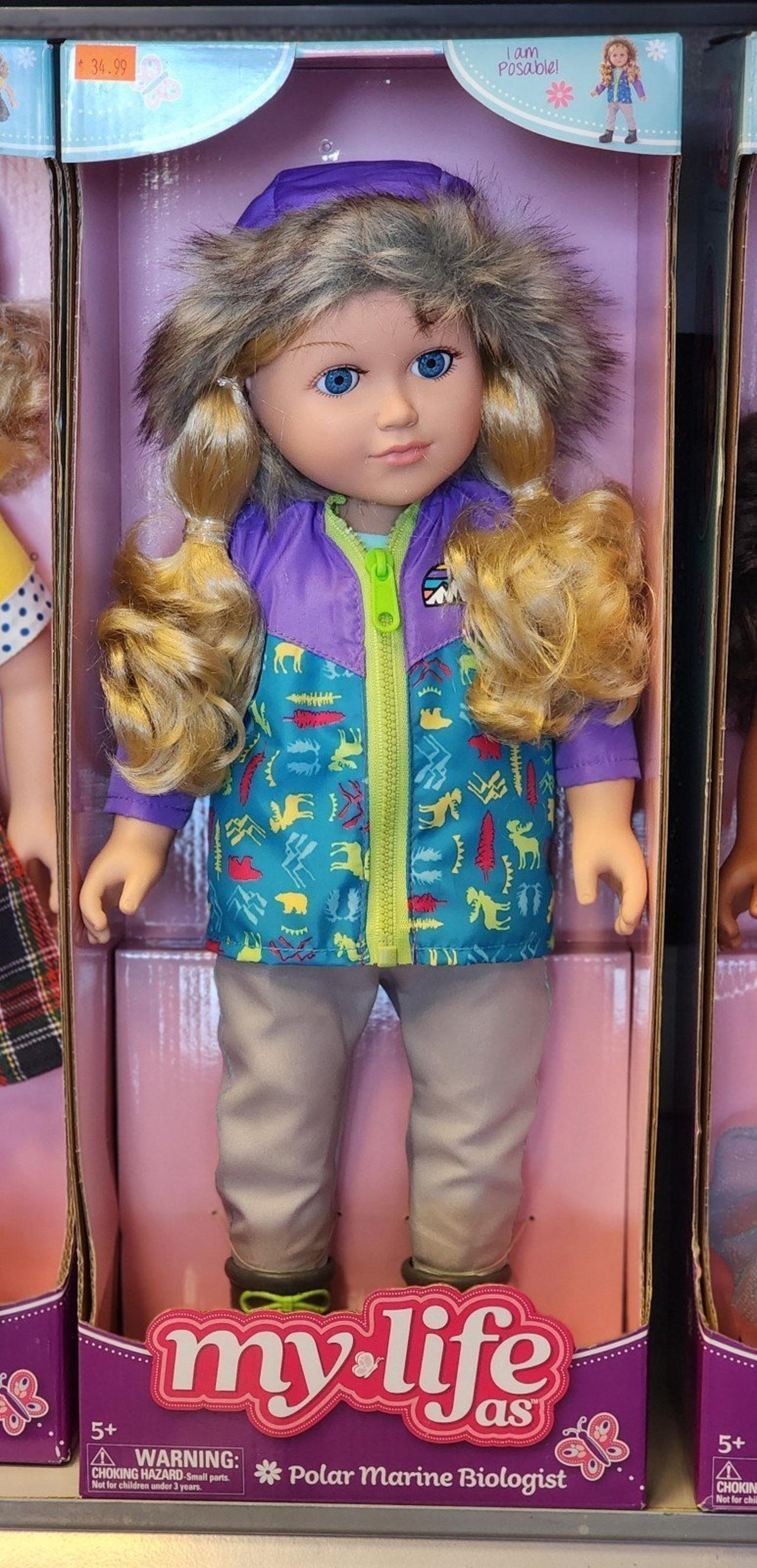 My Life As 18-inch Poseable Polar Marine Biologist Doll, Blonde Hair