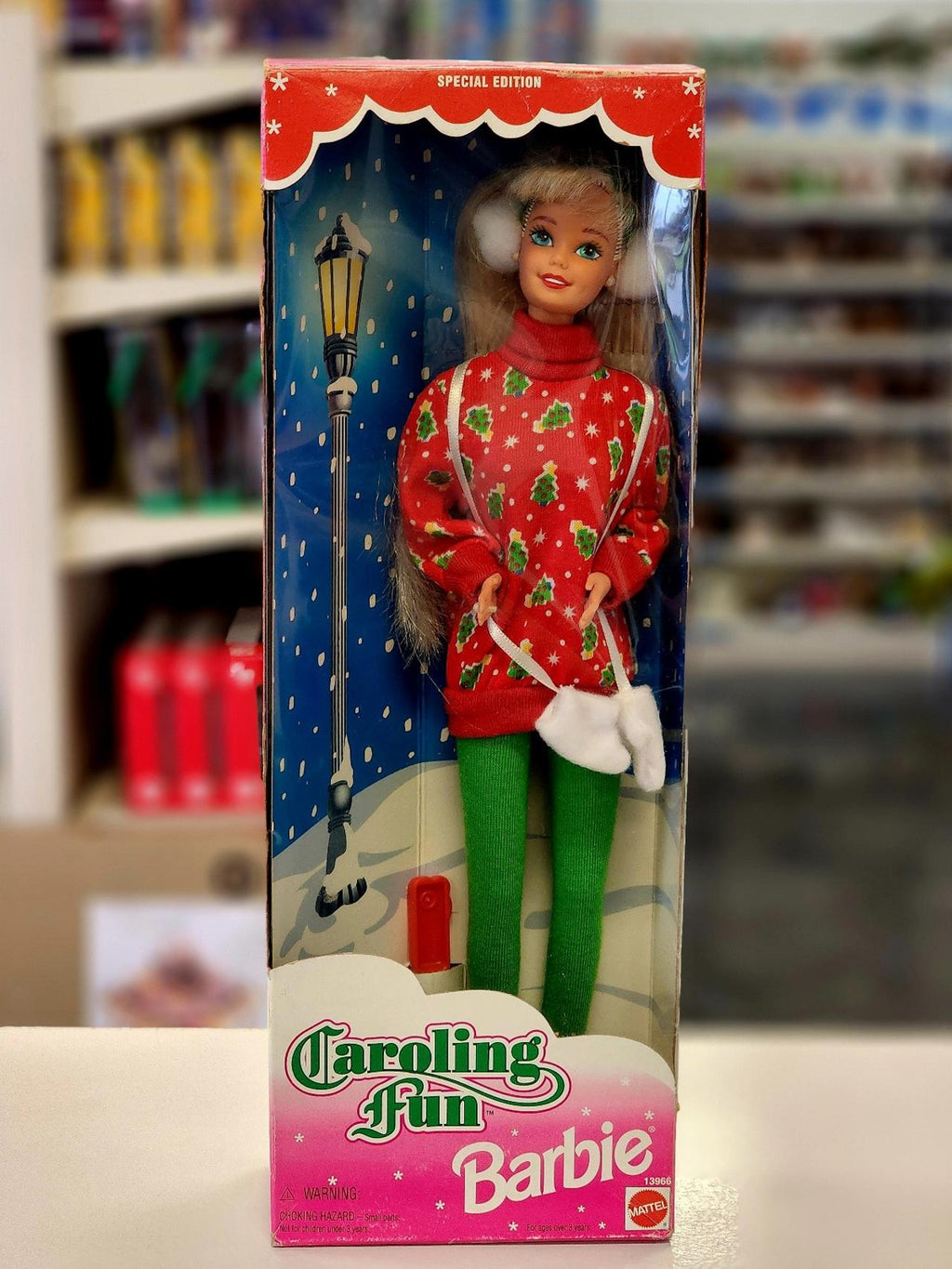 Barbie Caroling Fun Doll Special Edition Christmas 1995 Mattel #13966