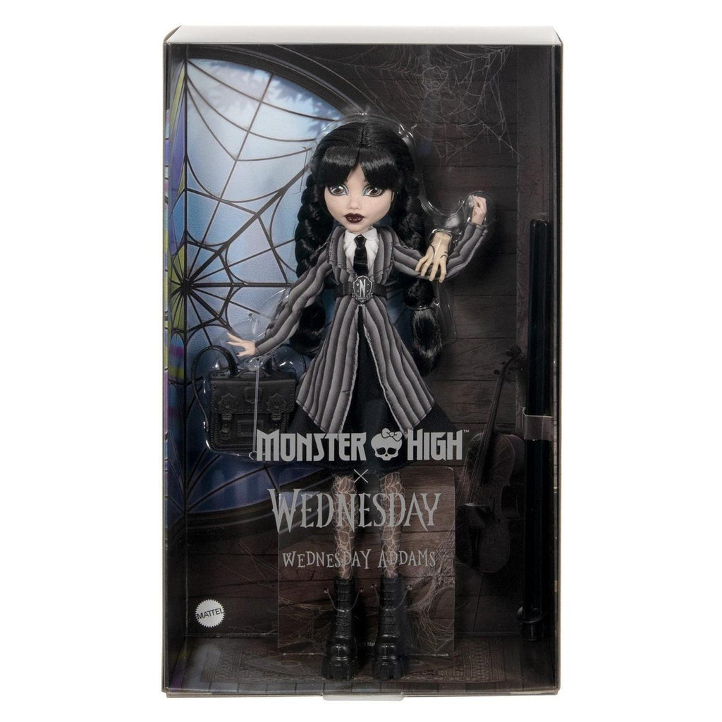 Monster High Wednesday Collectible Doll, Wednesday Addams in Nevermore Academy