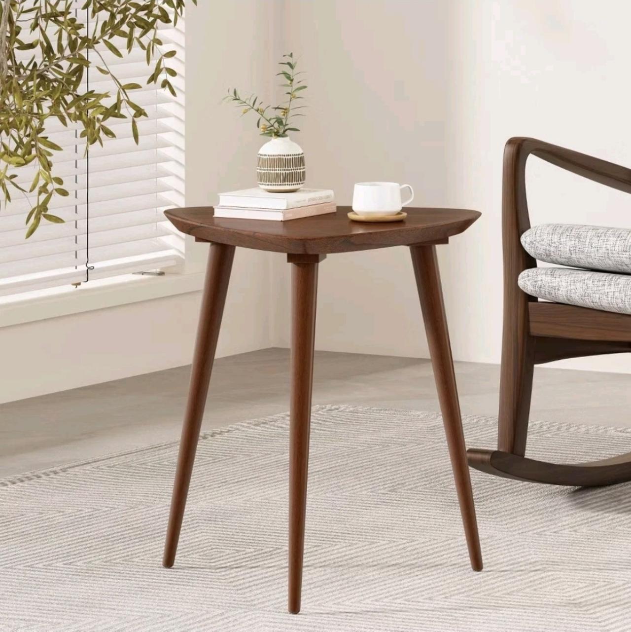 Naja End Table - Wood - Walnut - Christopher Knight Home