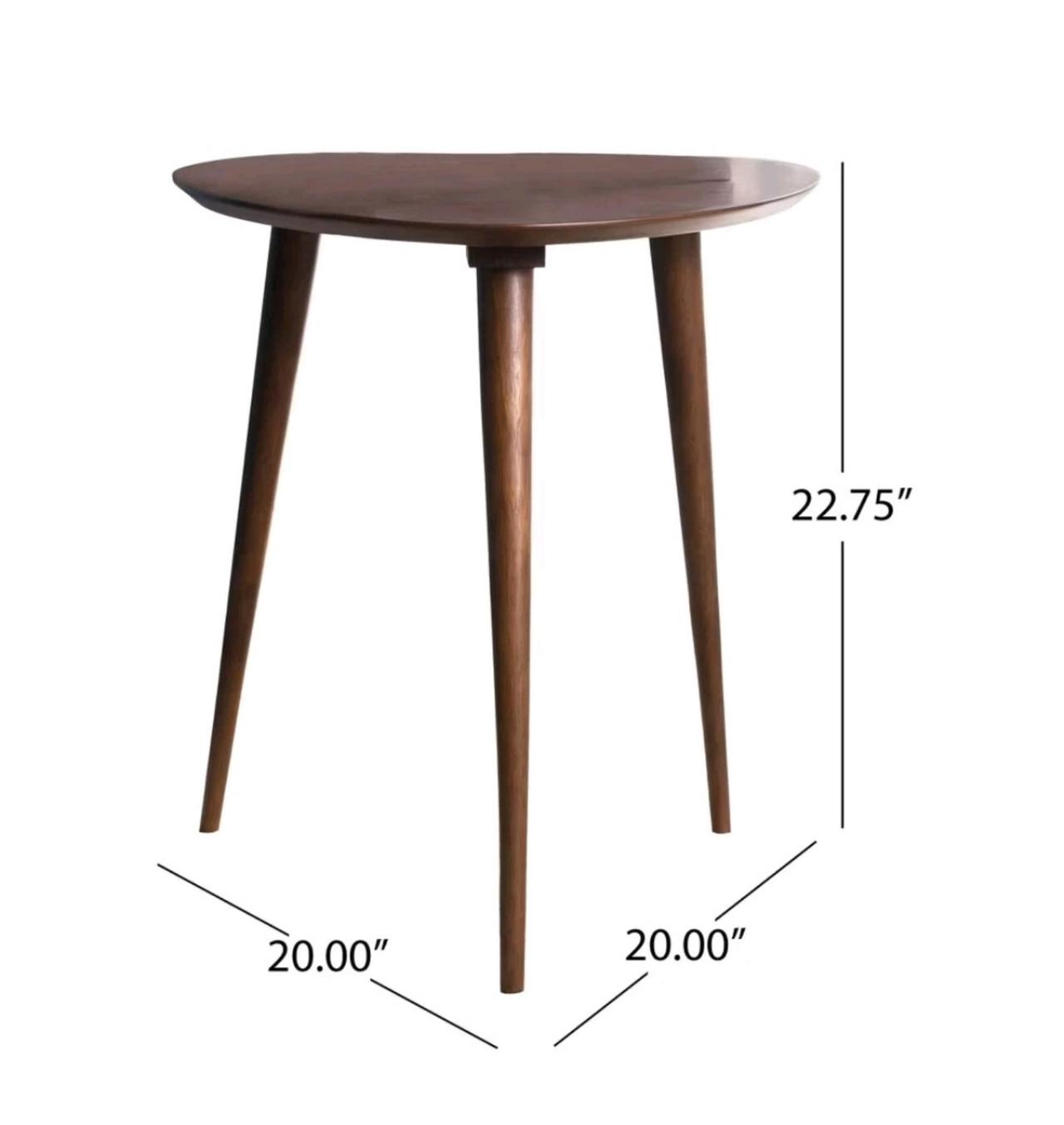 Naja End Table - Wood - Walnut - Christopher Knight Home
