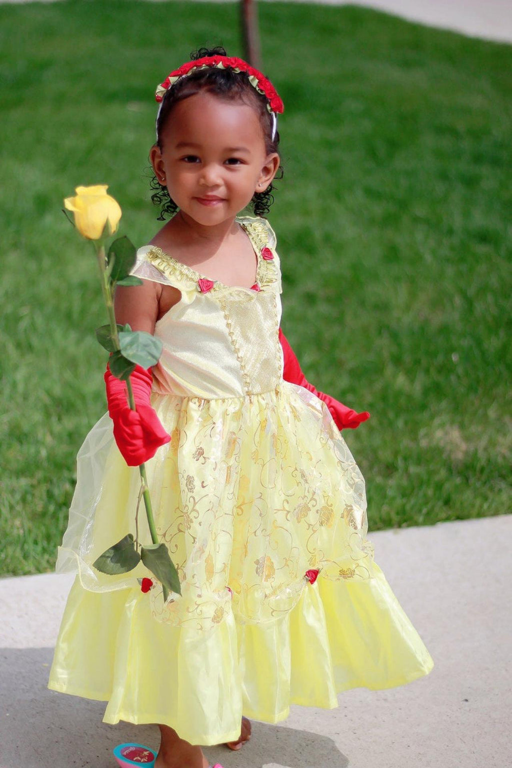 Little Adventures YELLOW BEAUTY DRESS UP Size XL (7-9)