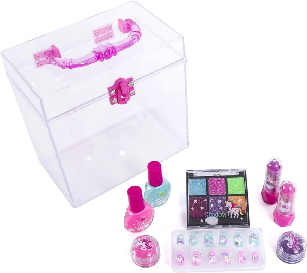Hot Focus Carry All Cosmetic Set - 20 Piece Unicorn Makeup Set for Girls