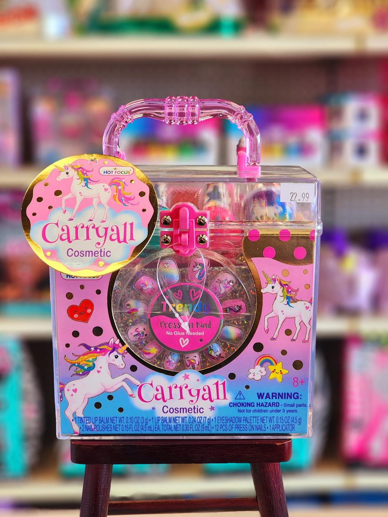 Hot Focus Carry All Cosmetic Set - 20 Piece Unicorn Makeup Set for Girls