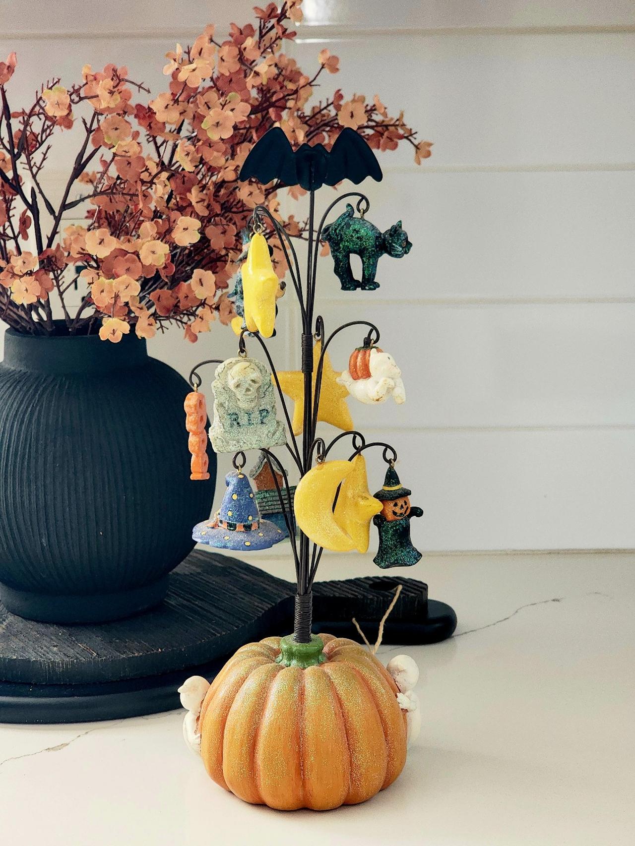 Halloween Pumpkin Ornament Tree Decor – Rare Vintage Find!