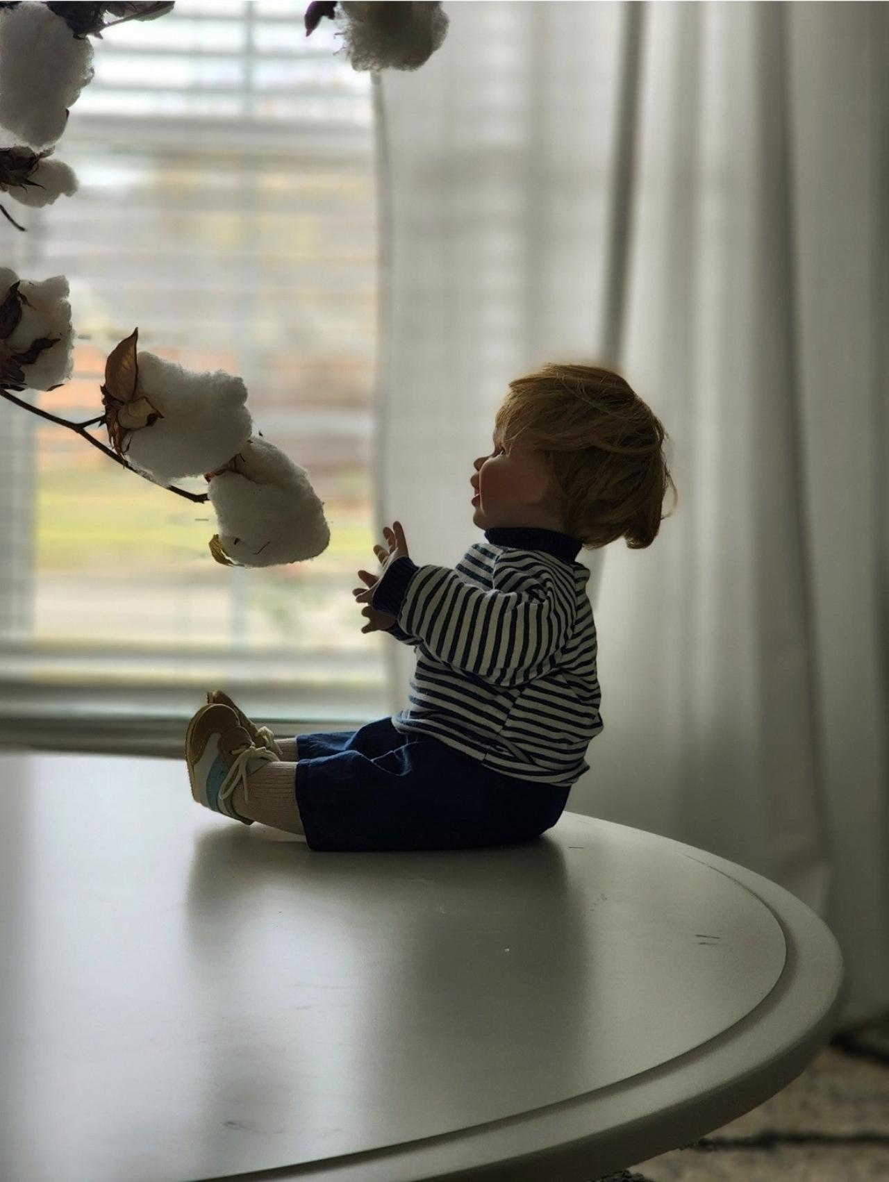 Porcelain baby boy doll