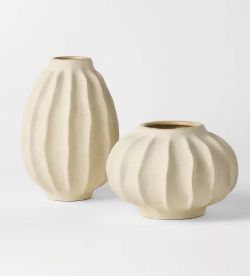 Wavy Ceramic Vase - Threshold designed with Studio McGee