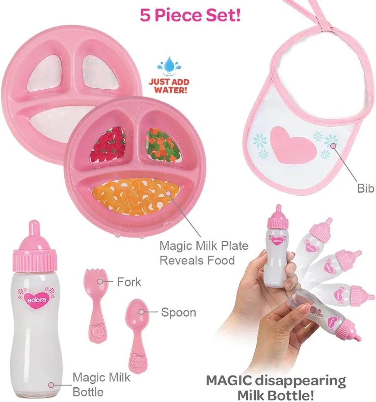 Adora Baby Doll Accessory and Magic Feeding Set, Includes Magic Plate