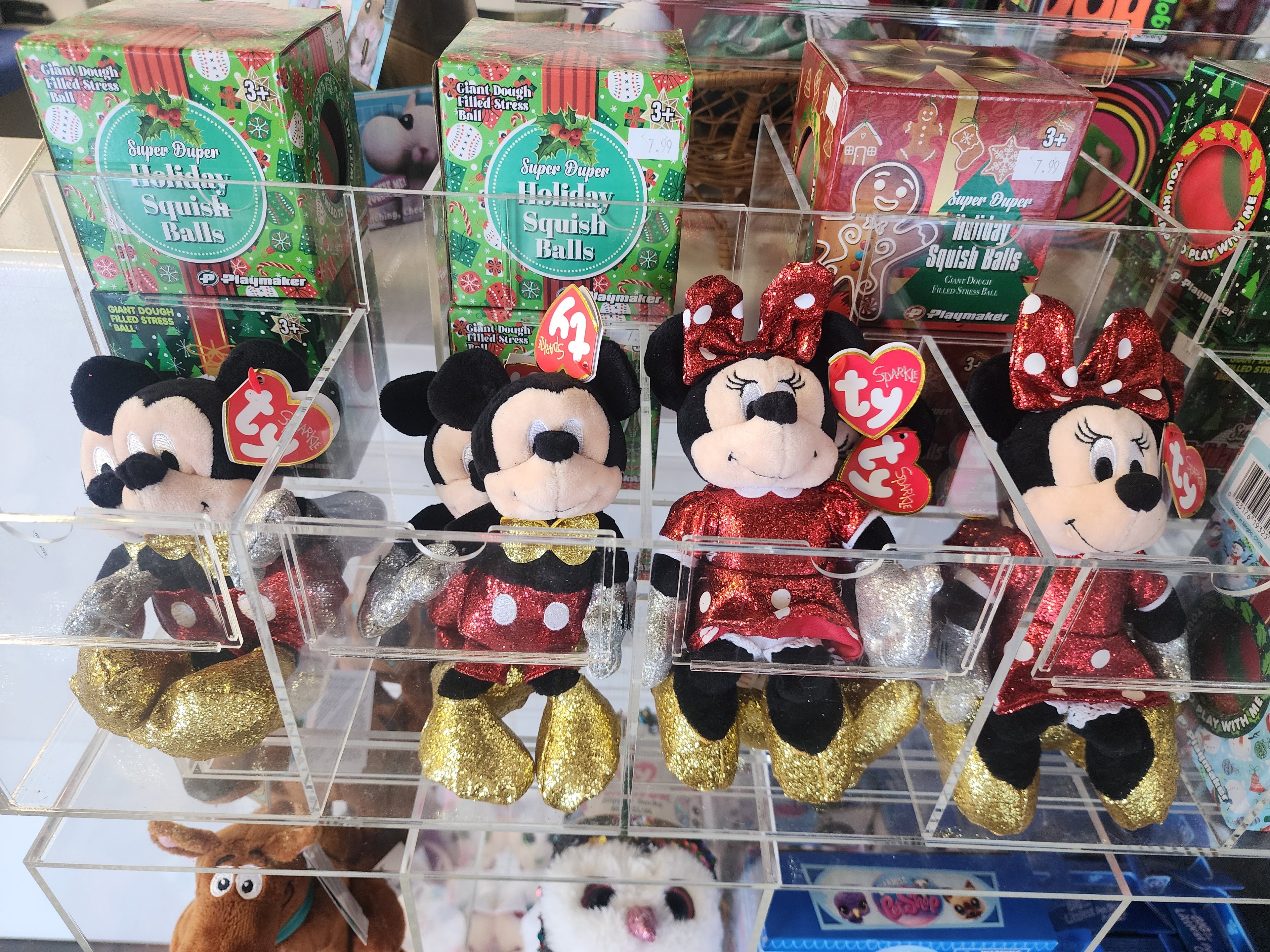 Mickey Mouse Red Sparkle Plush - TY 8"