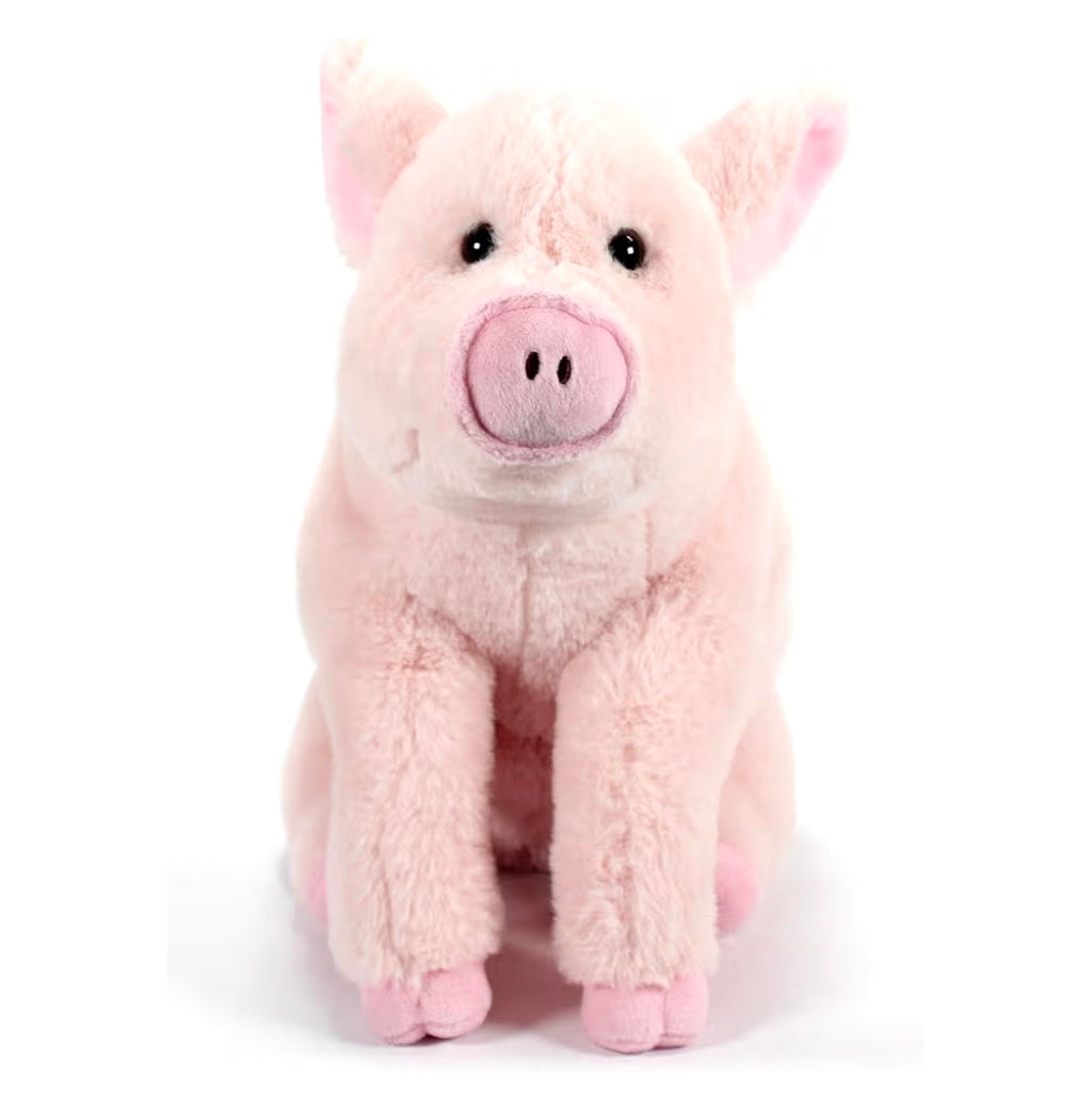 The Petting Zoo Pig Stuffed Animal Plushie, Wild Onez Farm Animals, Pig Plush Toy 12 inches