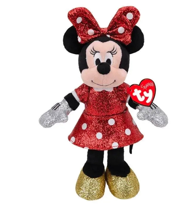 Ty Stuffed Animal & Plush Toy, Disney Sparkle Minnie Mouse, 8"