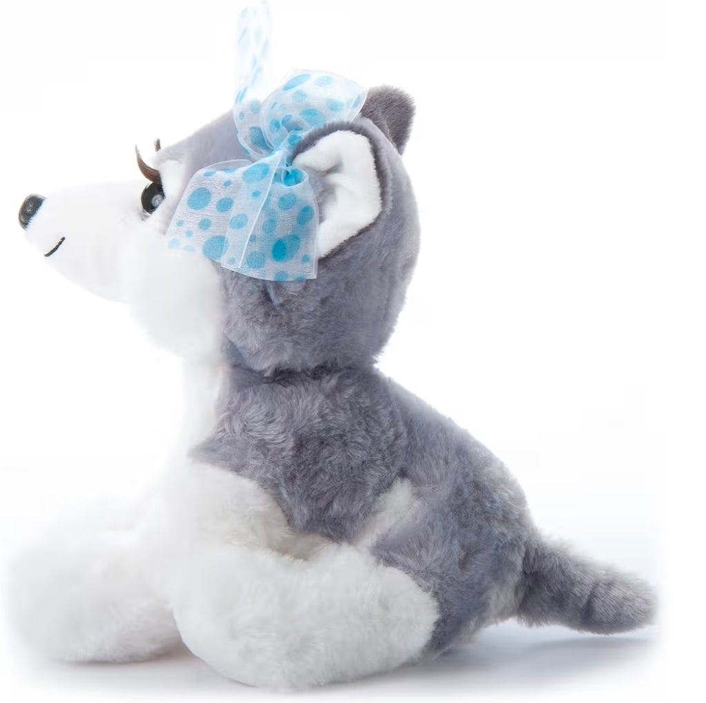 The Petting Zoo, Lash'z Husky Stuffed Animal, Husky Dog Plush Toy 10"
