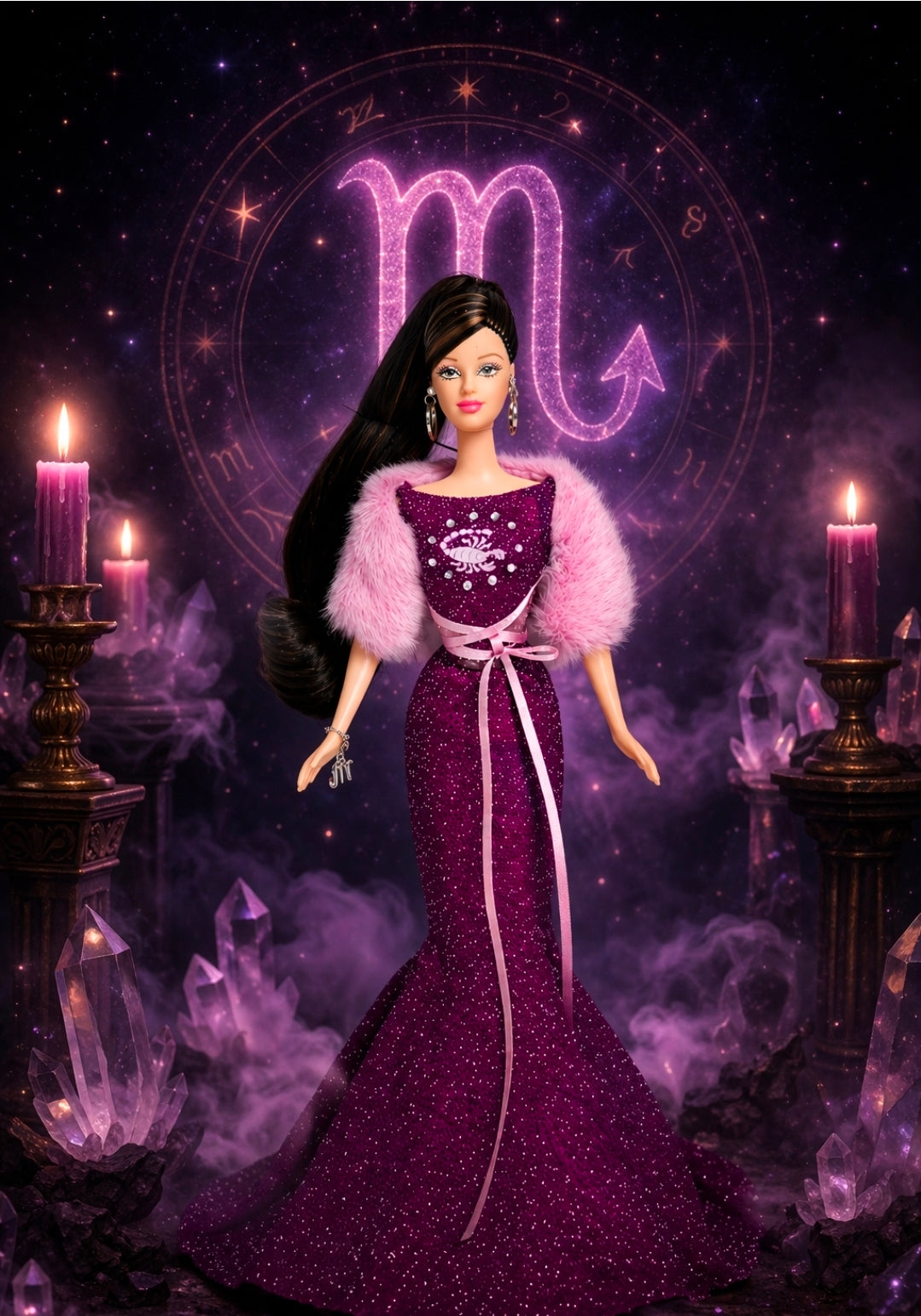 Zodiac Scorpio Pink Label Barbie Doll 2004 #C3825