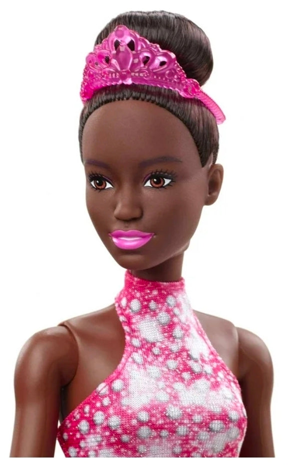 Barbie Ice Skater Doll, Brunette Fashion Doll with Pink Leotard, Trophy & Winter Sport Accessories