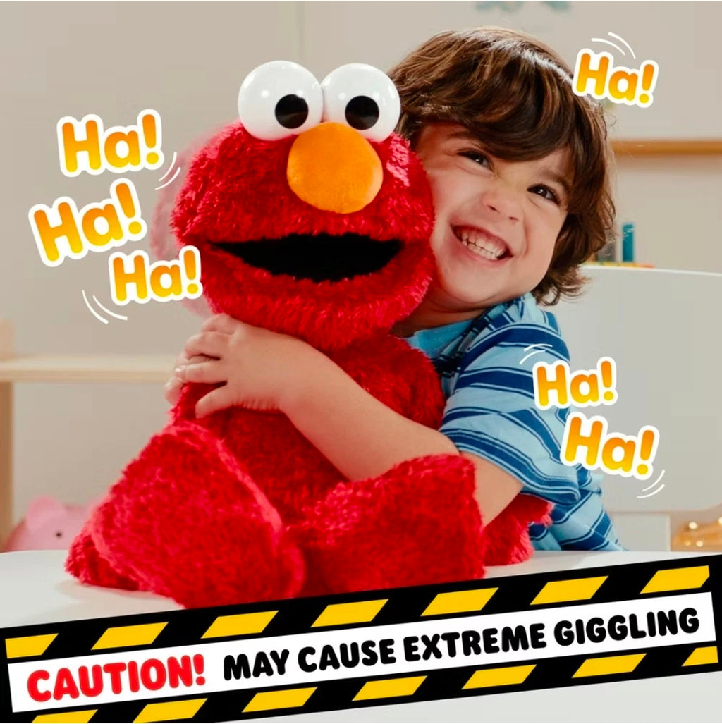 Sesame Street Tickle Me Elmo Giggle Max Interactive Plush Toy