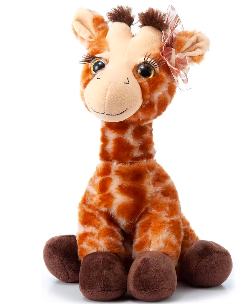 The Petting Zoo Lash'z Giraffe Stuffed Animal Plush Toy, 12"
