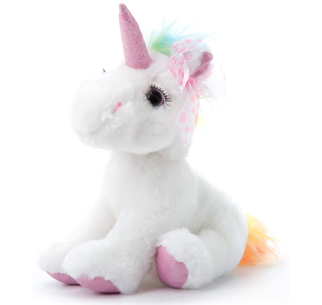 The Petting Zoo, Lash'z Unicorn Stuffed Animal, Unicorn Plush Toy 10 inches