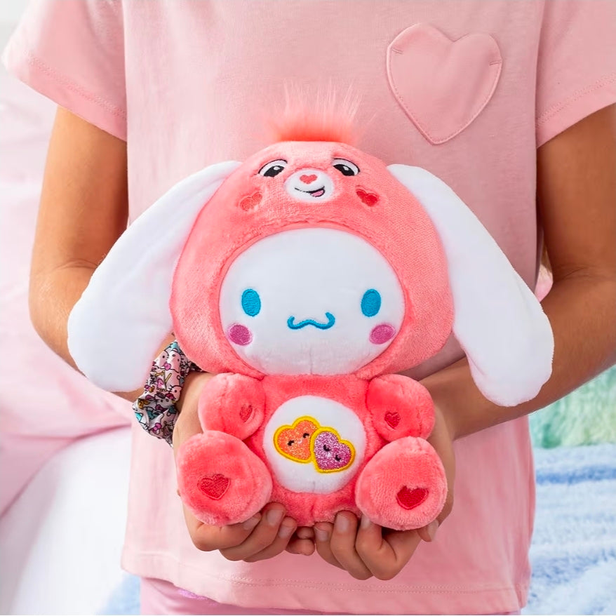 Cinnamoroll Dressed As Love-a-Lot Bear 8" Fun-Size Plush, Pink - Soft, Huggable Bestie!