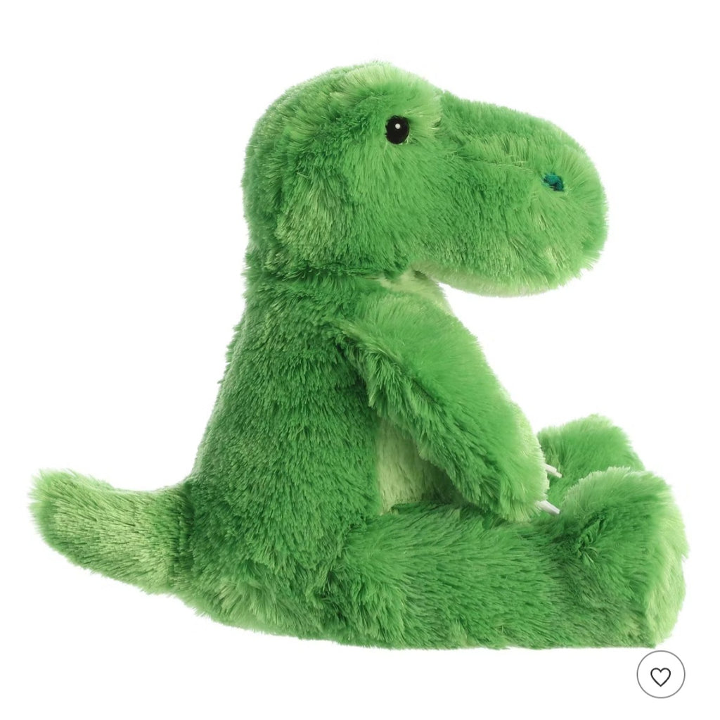 Aurora Medium T-Rex Cuddly Stuffed Animal Green 12"