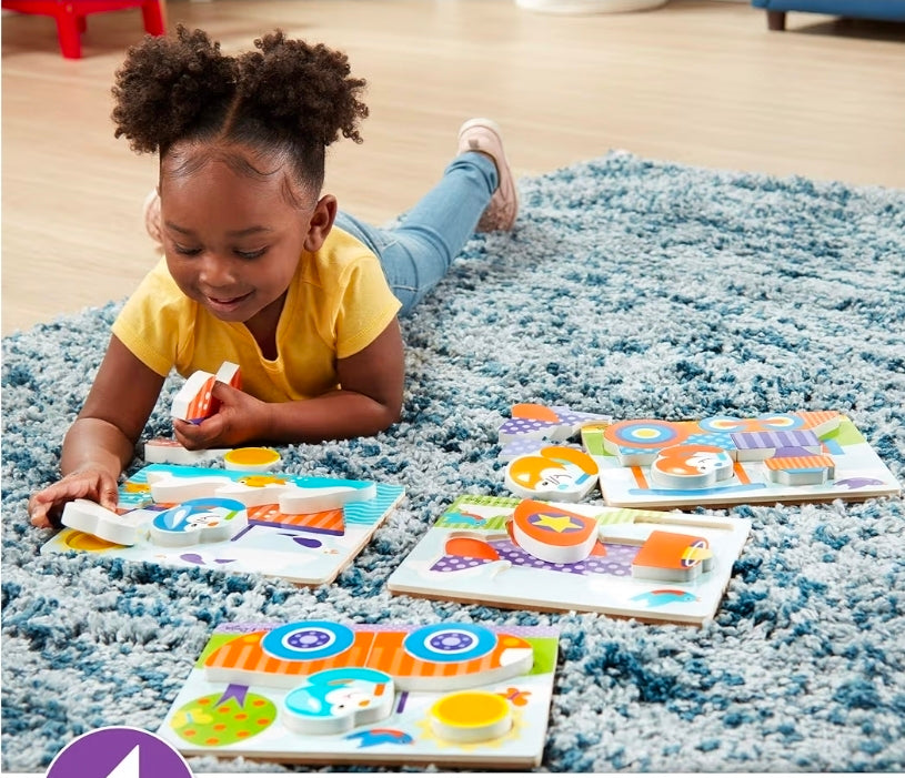 Melissa & Doug Jigsaw Puzzle Set – Vehicles