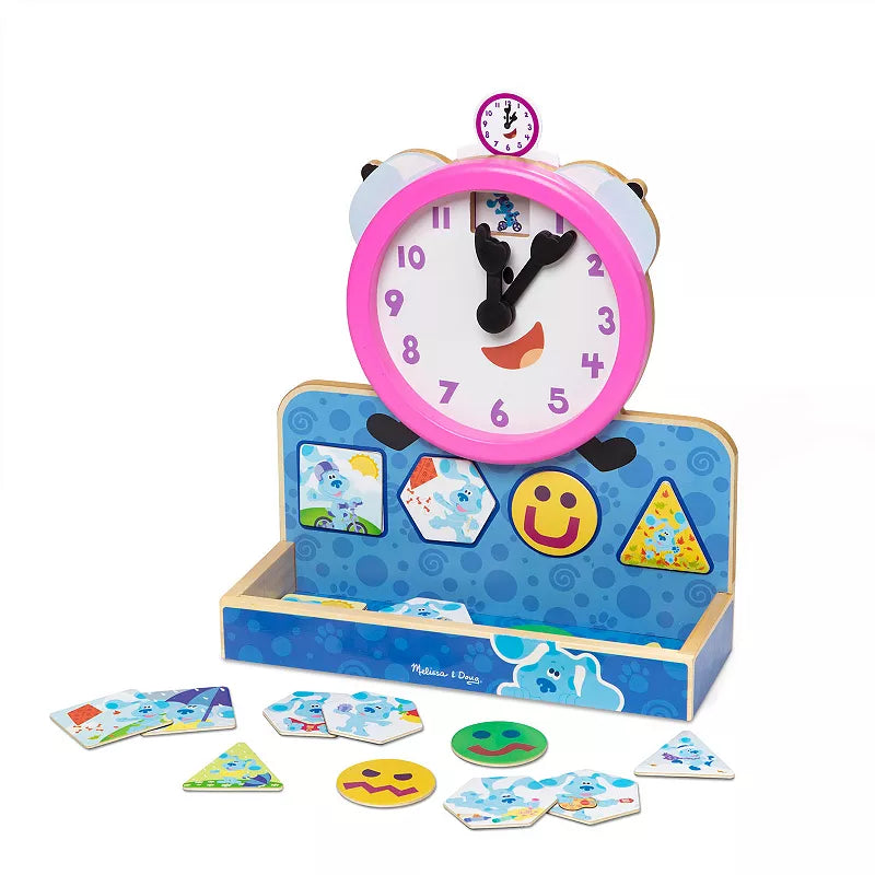 Melissa & Doug Blue's Clues & You! Wooden Tickety Tock Magnetic Clock
