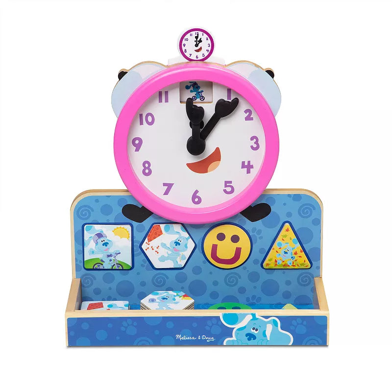 Melissa & Doug Blue's Clues & You! Wooden Tickety Tock Magnetic Clock