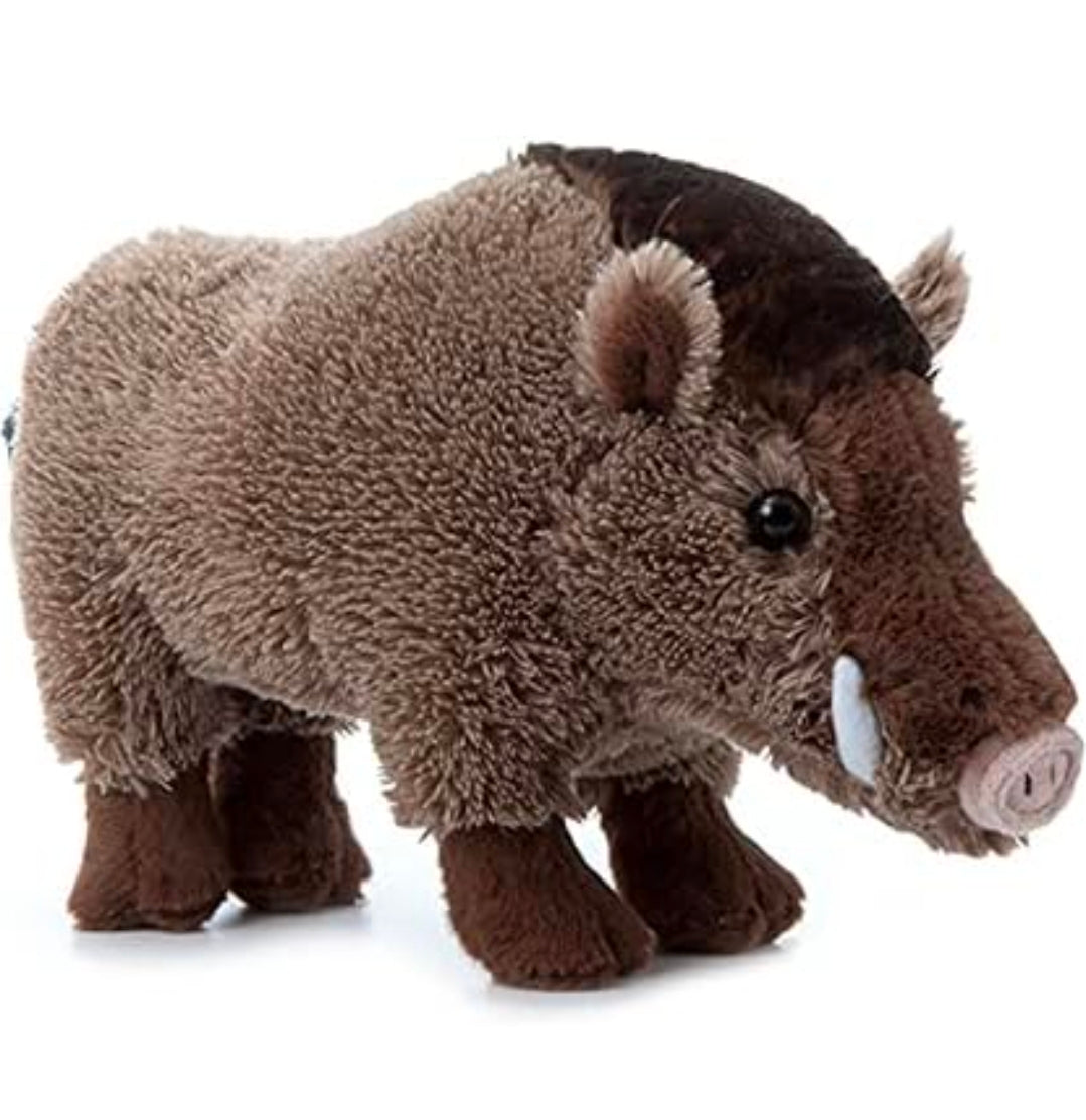 The Petting Zoo Boar Stuffed Animal, Wild Onez Zoo Animals, Boar Plush Toy 12"