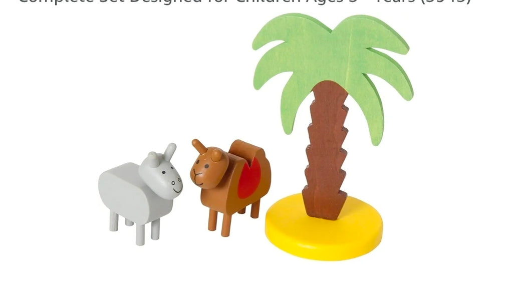 Small Foot Wooden Toys Premium Nativity Manger Complete Set Designed for Children Ages 3+ Years (3945)