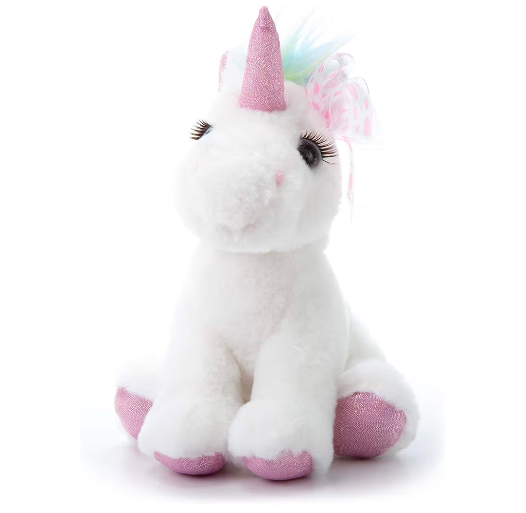 The Petting Zoo, Lash'z Unicorn Stuffed Animal, Unicorn Plush Toy 10 inches