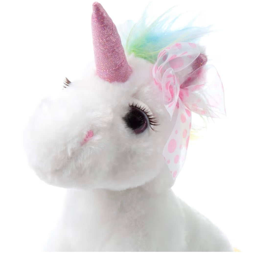 The Petting Zoo, Lash'z Unicorn Stuffed Animal, Unicorn Plush Toy 10 inches