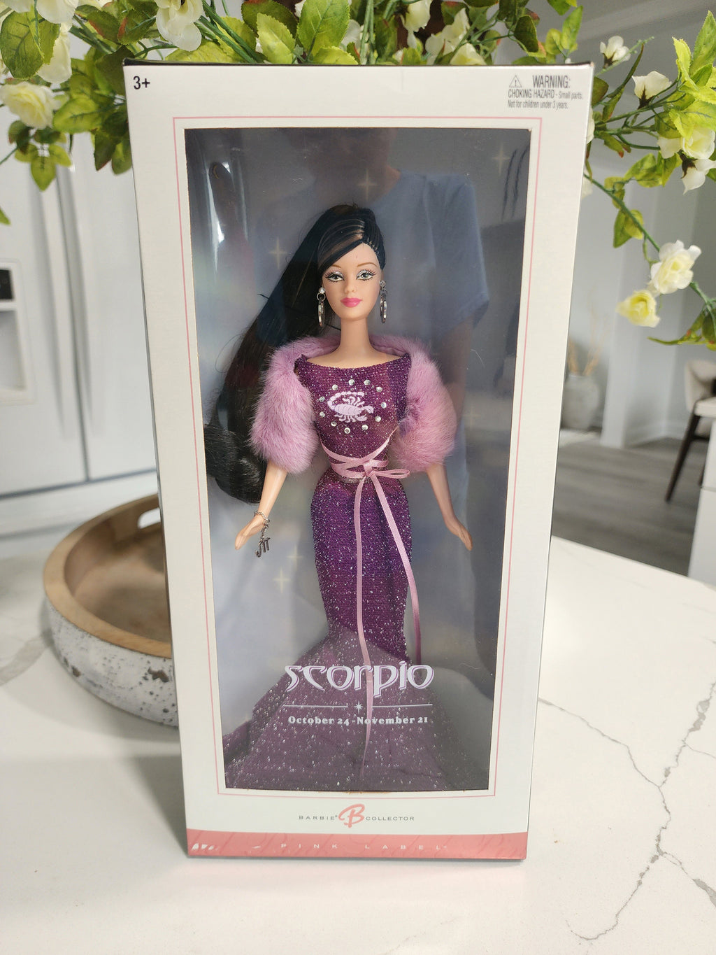 Zodiac Scorpio Pink Label Barbie Doll 2004 #C3825