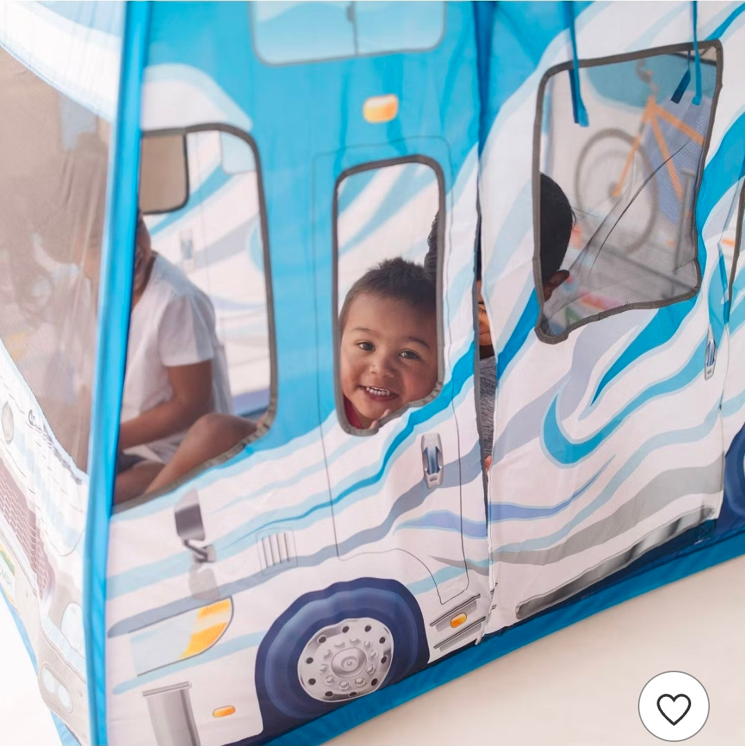 Melissa & Doug Let's Explore Camper Tent Play Set – 47" x 31" x 39" Assembled