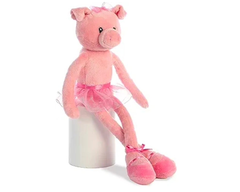 Aurora World Tulip Ballerina Pig Toy, Pink