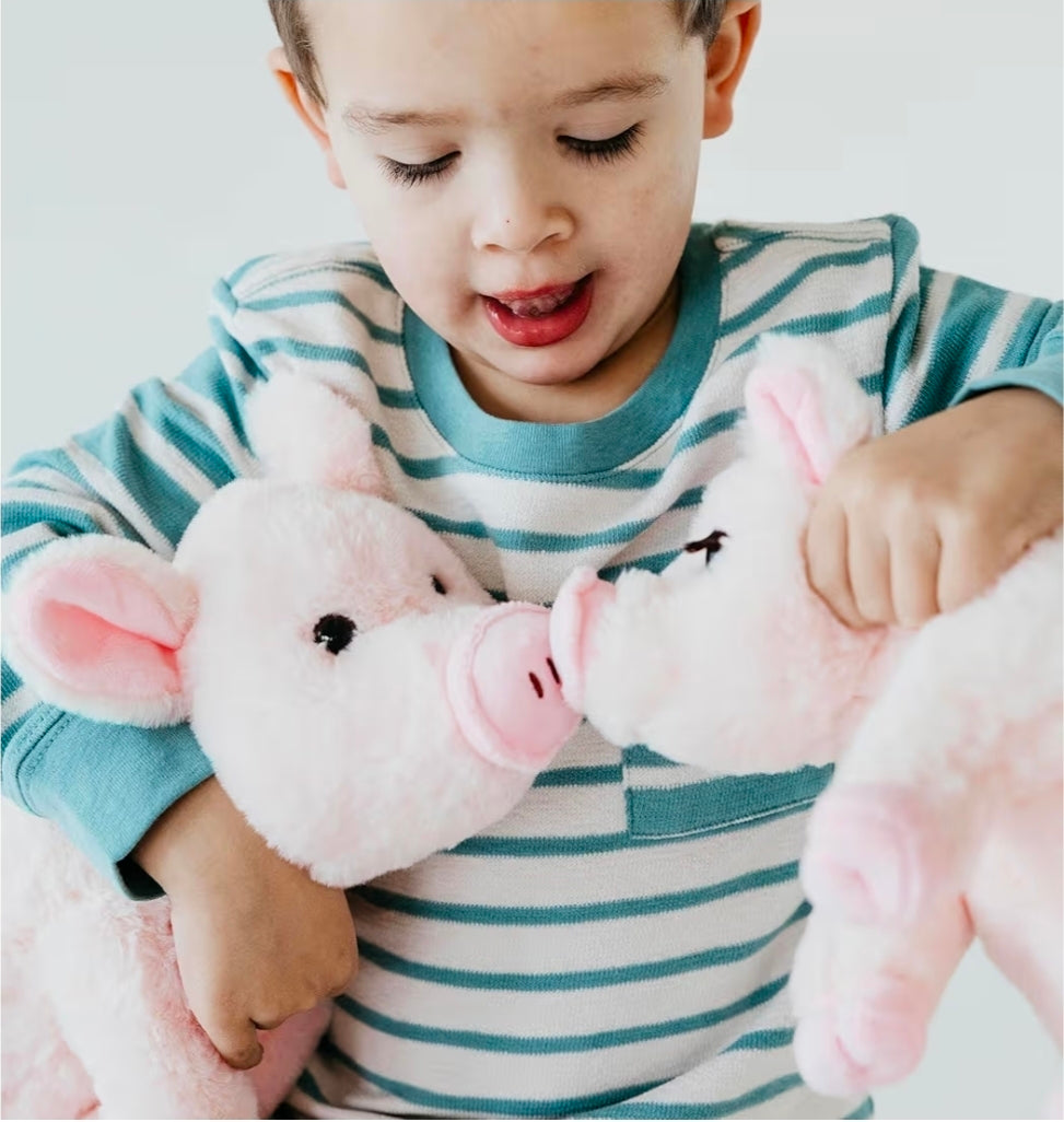 The Petting Zoo Pig Stuffed Animal Plushie, Wild Onez Farm Animals, Pig Plush Toy 12 inches