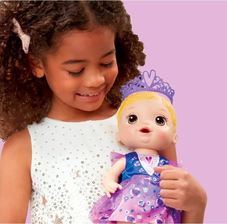 Baby Alive Tea 'n Sparkles Color-Changing Doll with Accessories, Blonde Hair, Brown Eyes