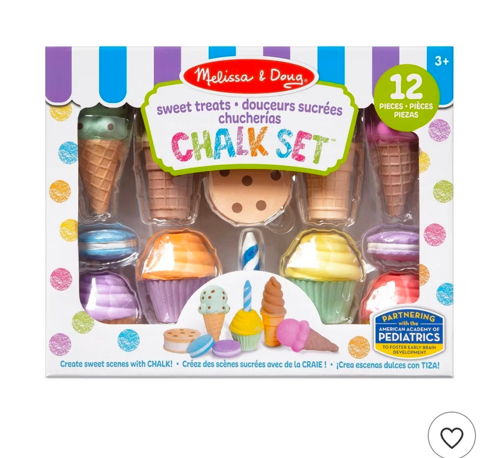 Melissa & Doug Ice Cream & Cake Chalk Set
