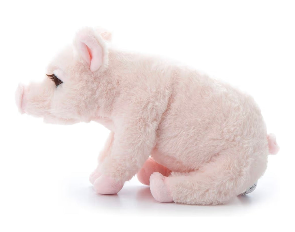 The Petting Zoo, Lash'z Pig Stuffed Animal, Pig Plush Toy 12"