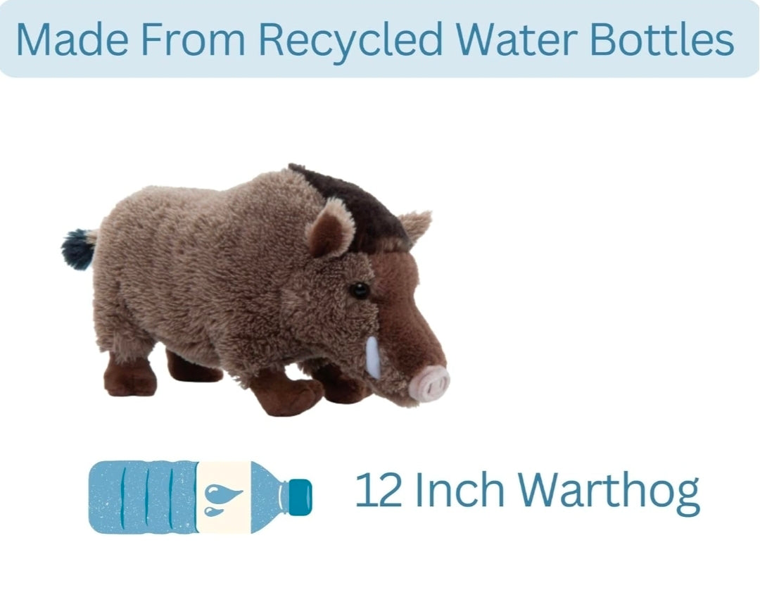 The Petting Zoo Boar Stuffed Animal, Wild Onez Zoo Animals, Boar Plush Toy 12"