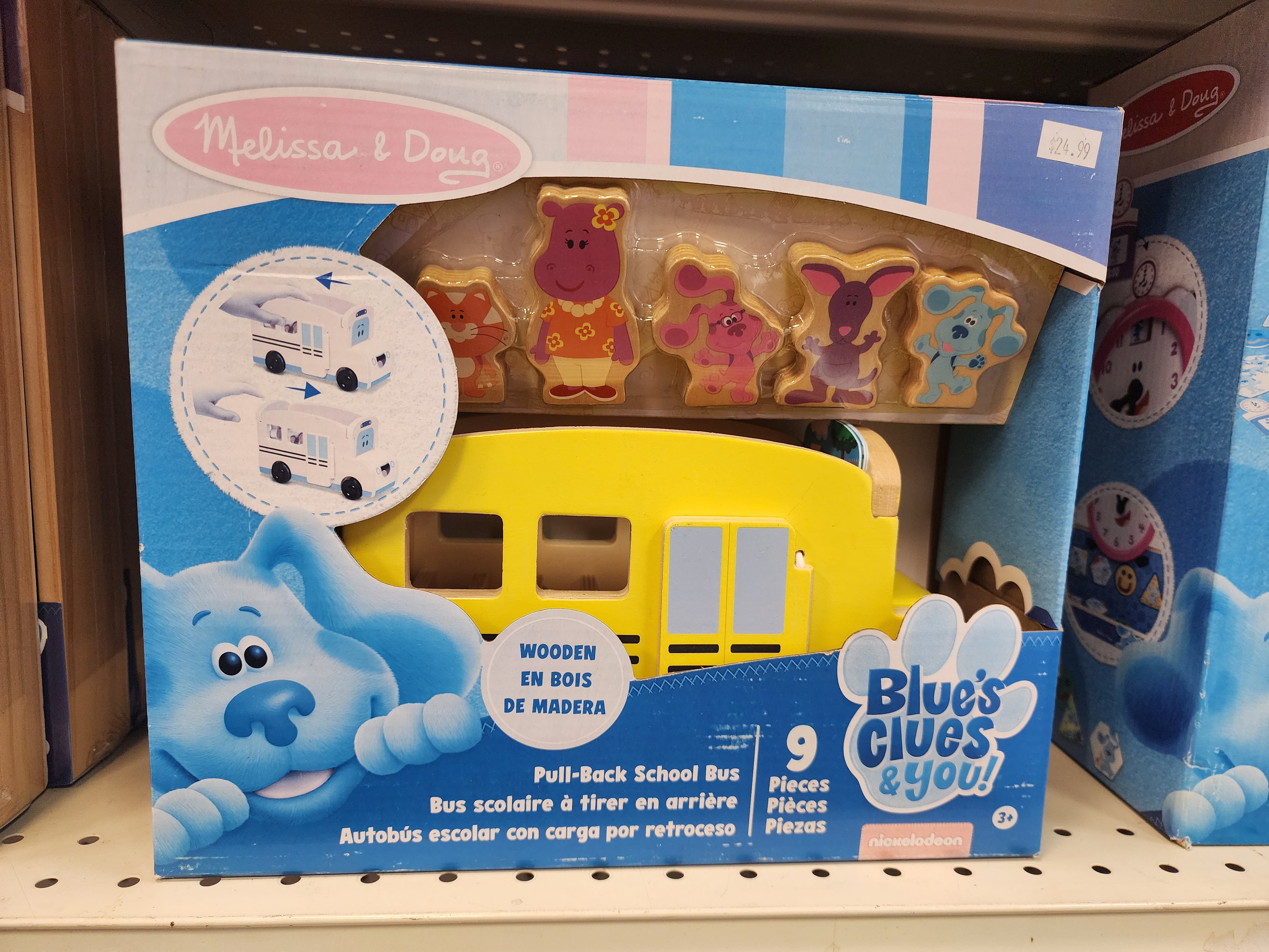 Melissa & Doug Blues Clues & You! Wooden School Bus